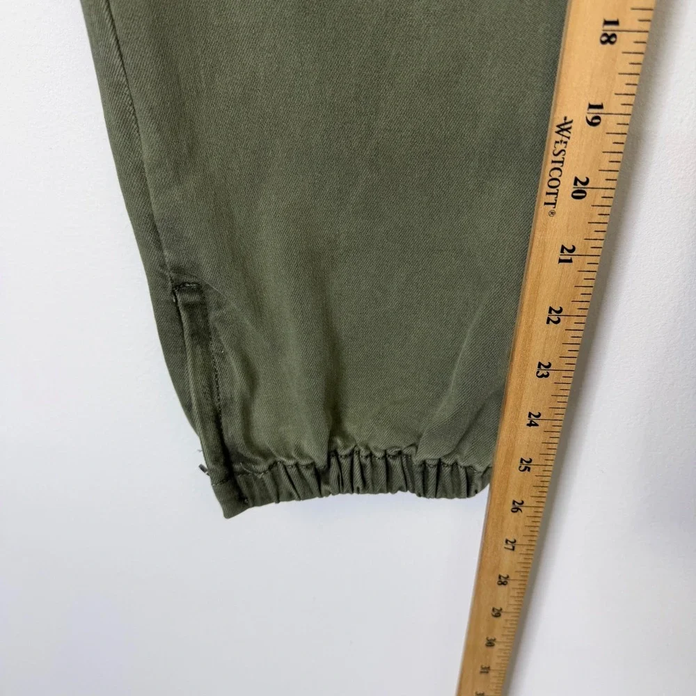 Paige Mayslie Jogger Pants Women's 30 Green Cargo Ankle Pants